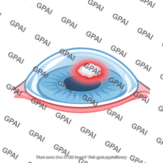 Cornea ulcerated