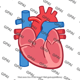 Human heart clipart