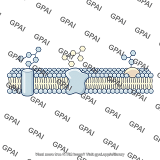 Cell membrane with proteins and carbohydrates