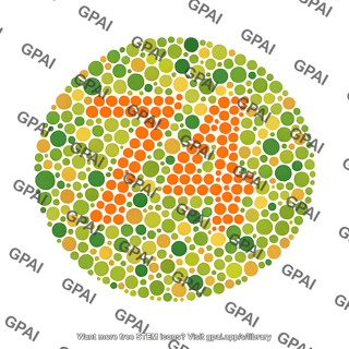 Ishihara color test