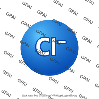Chloride ion blue