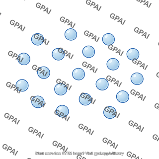 Helium gas particle cluster