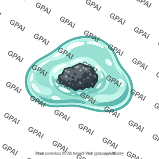 Particle trapped in mucus