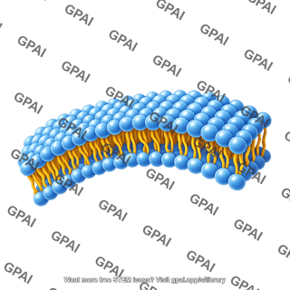 Phospholipid membrane curved sheet