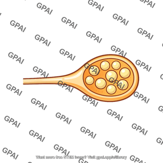 Wooden spoon with spheres