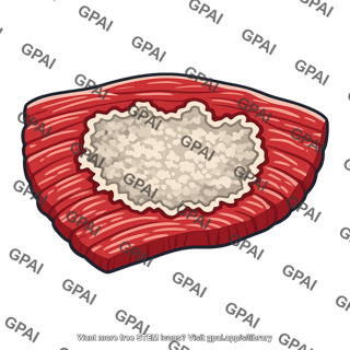 Infarcted cardiac muscle