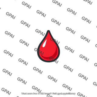 Blood sample droplet sized
