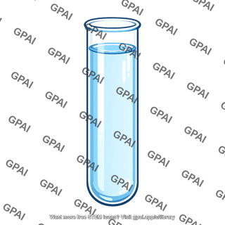 Test tube full of water