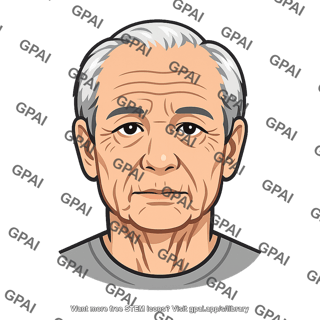 Human face aged