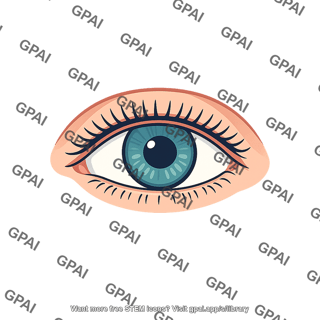 Human eye blue