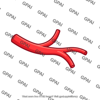 Branching blood vessel
