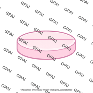 Pink scored tablet