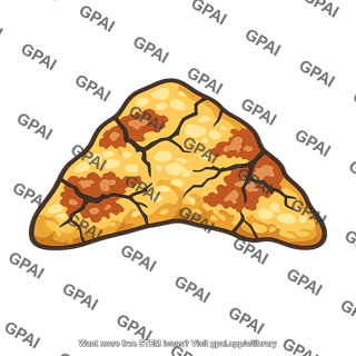 Cracked pastry