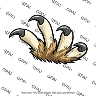 Animal claw extended