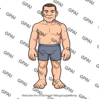 Acromegalic person