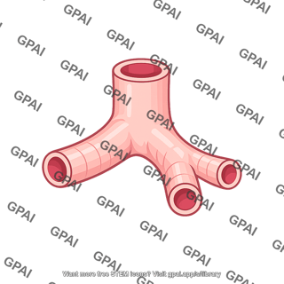 Branching airway segment