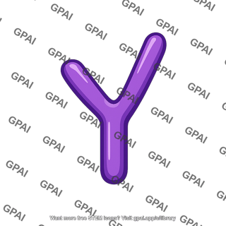 Purple letter y