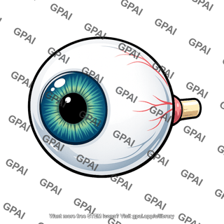 Eye isolated globe