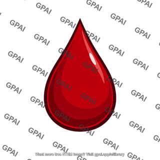 Whole blood droplet