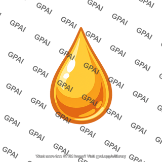 Golden liquid droplet