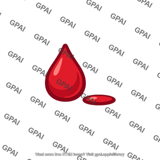 Blood drop and puddle