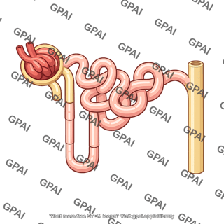 Nephron hypertrophied
