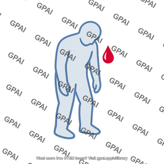 Hemorrhagic shock human icon