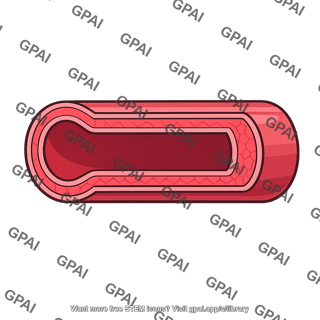Large blood vessel stiffened