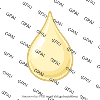 Yellow liquid droplet