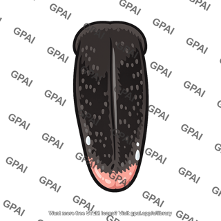 Dog tongue black