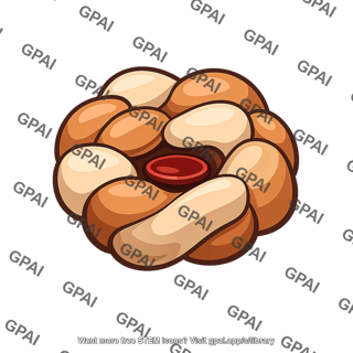 Braided bread roll