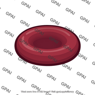 Deoxygenated red blood cell