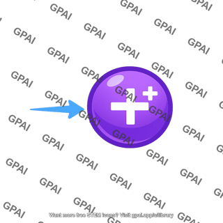 Positive ion with arrow