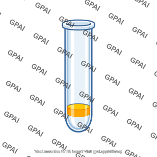 Test tube with liquid