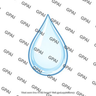 Water droplet colorless