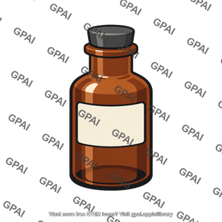 Brown glass bottle