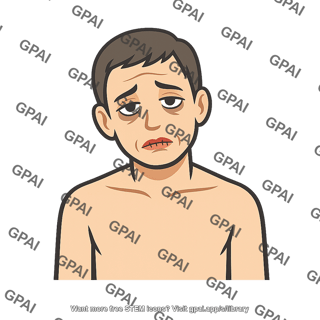 Dehydrated person
