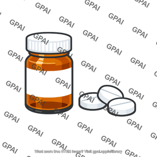 Medicine bottle with pills