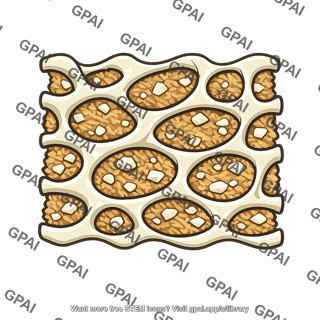 Trabecular space occluded