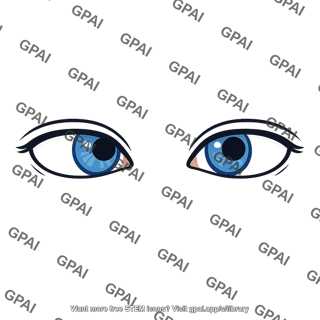 Blue eyes lateral gaze