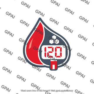 Blood glucose meter symbol