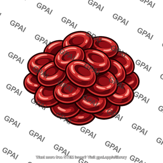 Blood cell agglutinated