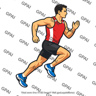 Male athlete runner