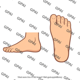 Foot generic side or top view