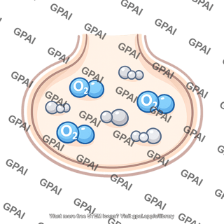 Alveolar air molecule symbols