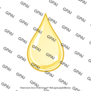 Yellow liquid droplet