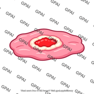 Oral tissue ulcerated