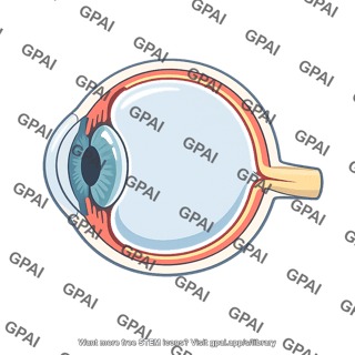 Human eye cross section