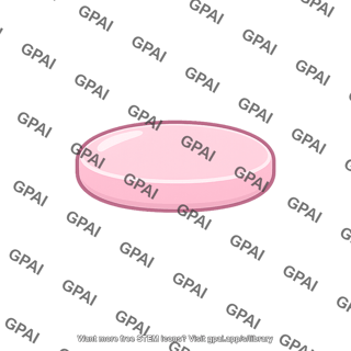 Pink oval tablet