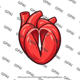 Stylized human heart